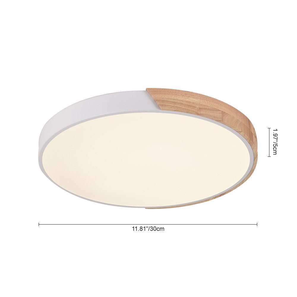 Dimmable With Romote Control LED Round Flush Mount Ceiling Light - LightfixturesUAE