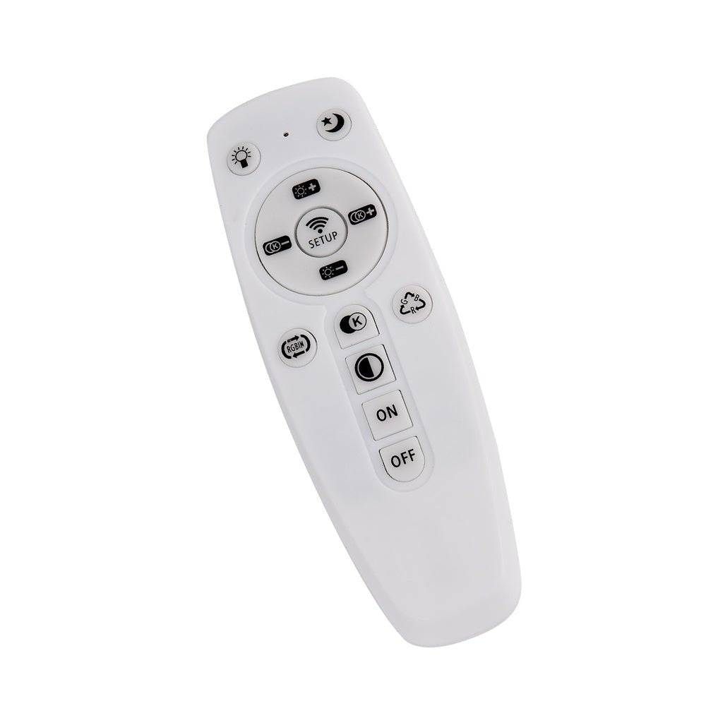 Dimmable With Romote Control LED Round Flush Mount Ceiling Light - LightfixturesUAE