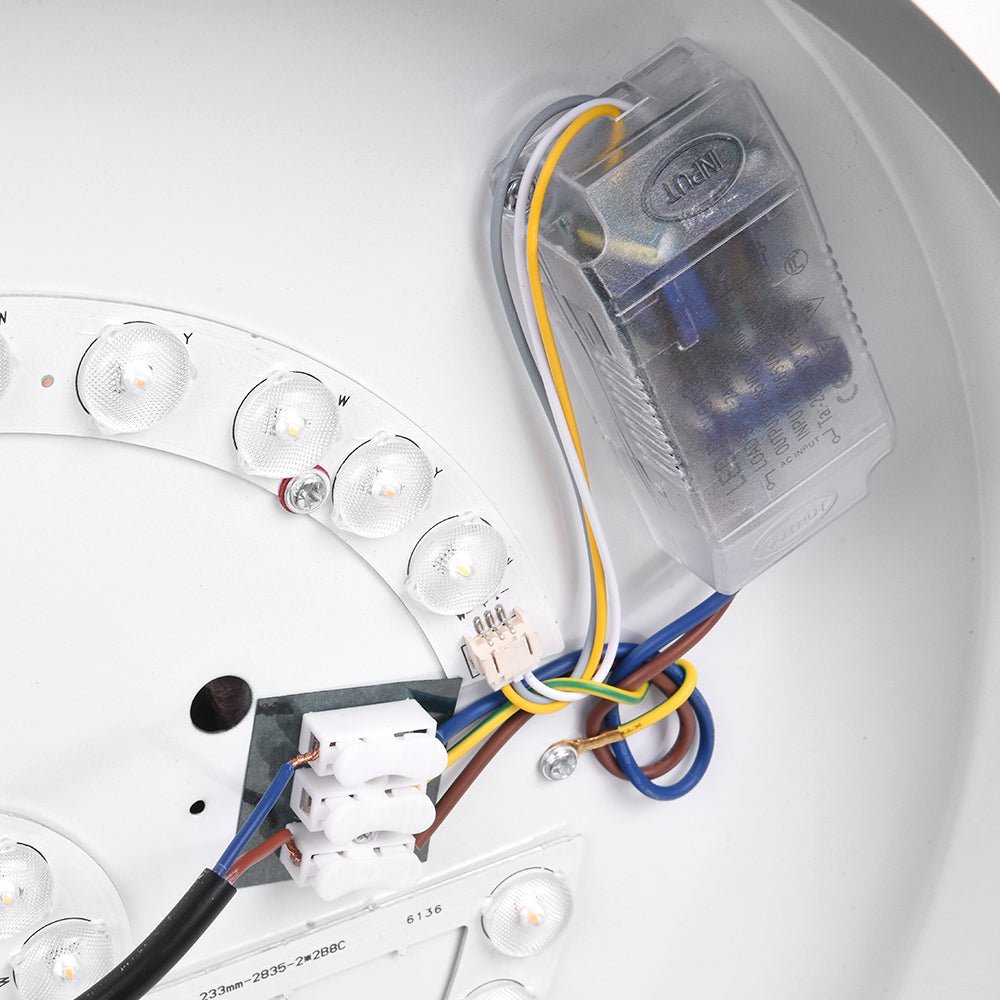 Dimmable With Romote Control LED Round Flush Mount Ceiling Light - LightfixturesUAE