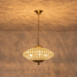 European Court Style Antique Brass Diamond - Shaped Crystal Chandelier - LightfixturesUAE