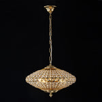 European Court Style Antique Brass Diamond - Shaped Crystal Chandelier - LightfixturesUAE