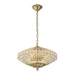 European Court Style Antique Brass Diamond - Shaped Crystal Chandelier - LightfixturesUAE