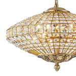 European Court Style Antique Brass Diamond - Shaped Crystal Chandelier - LightfixturesUAE