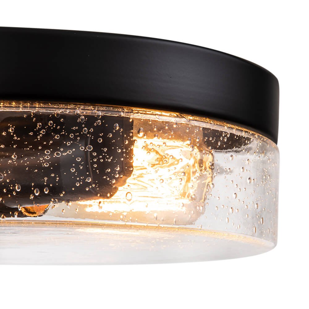Farmhouse 2 - Light Seeded Glass Flush Mount Ceiling Light - LightfixturesUAE