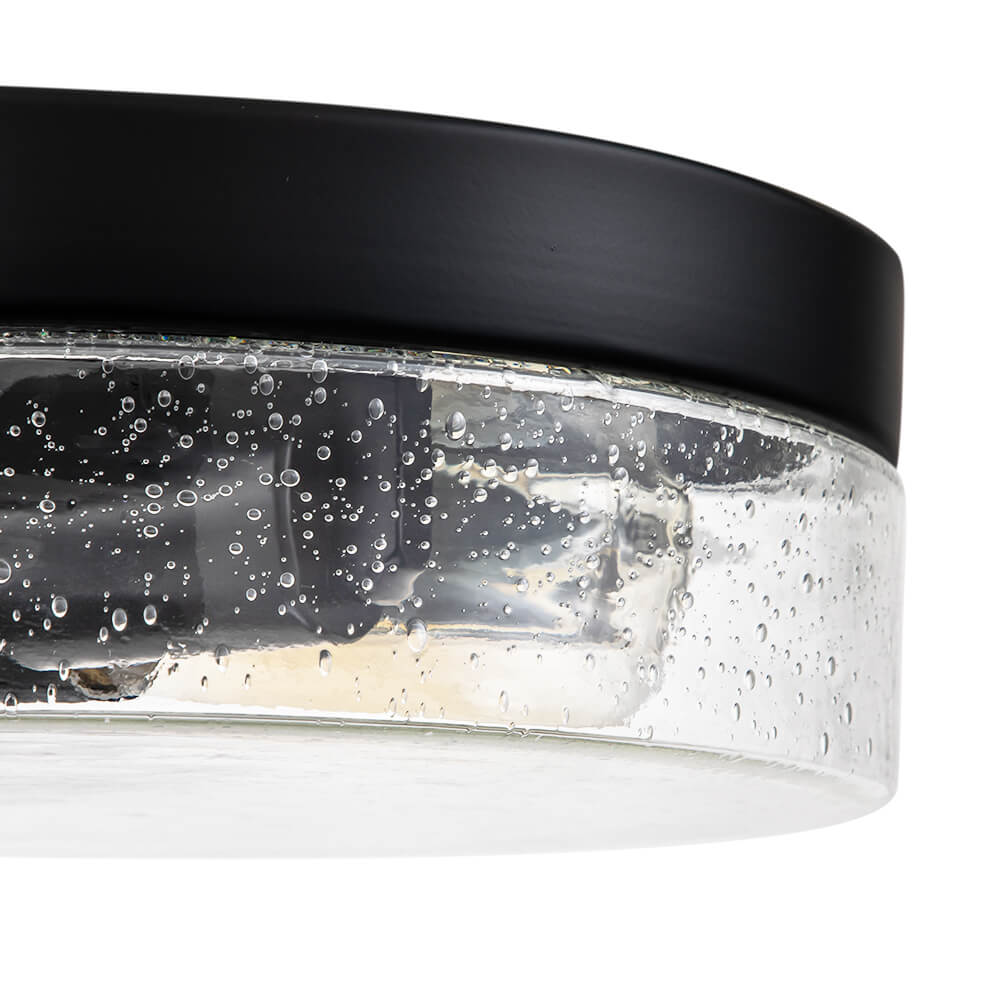 Farmhouse 2 - Light Seeded Glass Flush Mount Ceiling Light - LightfixturesUAE