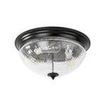 Farmhouse 3 - Light Mushroom Crackled Glass Flush Mount Ceiling Light - LightfixturesUAE