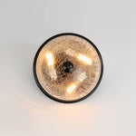 Farmhouse 3 - Light Mushroom Crackled Glass Flush Mount Ceiling Light - LightfixturesUAE