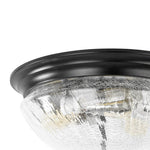 Farmhouse 3 - Light Mushroom Crackled Glass Flush Mount Ceiling Light - LightfixturesUAE
