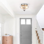 Farmhouse Glass 2 - Light Flush Mount Ceiling Light - LightfixturesUAE