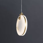 Glam Modern Gold Marble Stone Pendant Light - LightfixturesUAE