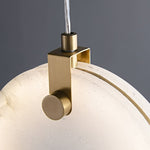 Glam Modern Gold Marble Stone Pendant Light - LightfixturesUAE