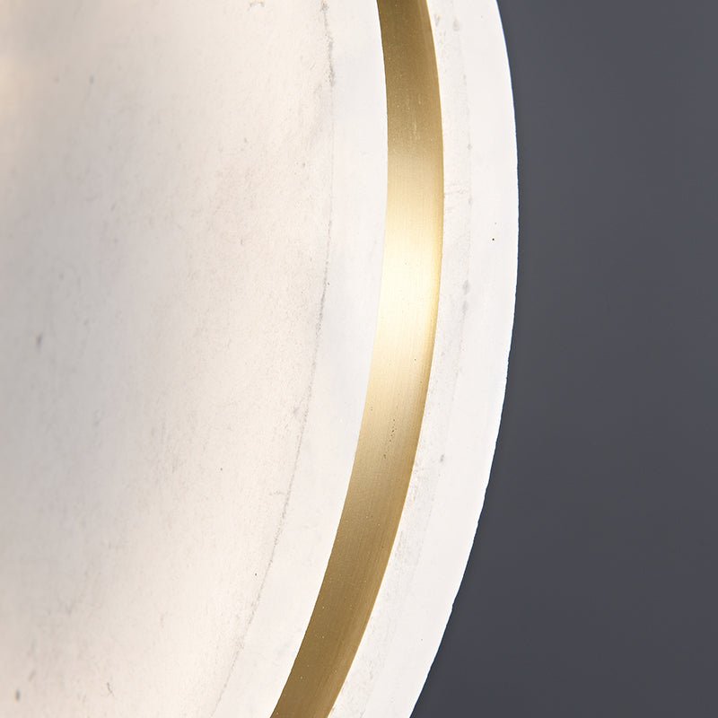 Glam Modern Gold Marble Stone Pendant Light - LightfixturesUAE