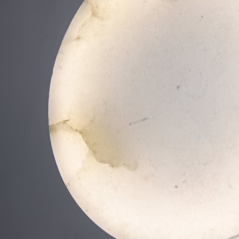 Glam Modern Gold Marble Stone Pendant Light - LightfixturesUAE