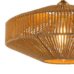 Hand - Woven Bohemian Single Light Semi Flush Mount - LightfixturesUAE