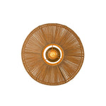 Hand - Woven Bohemian Single Light Semi Flush Mount - LightfixturesUAE