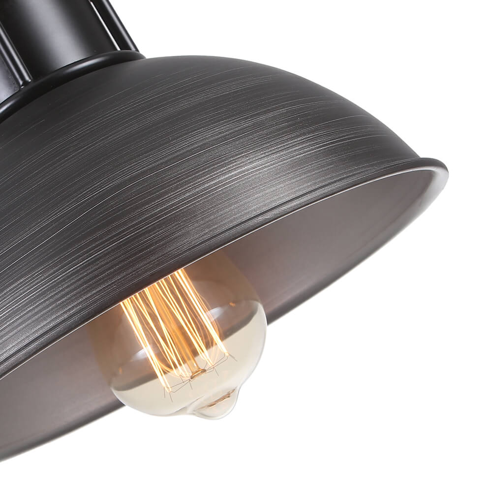 Industrial 3 - Light Linear Dome Pendant Lighting - LightfixturesUAE