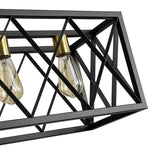 Industrial 5 - Light Rectangular Kitchen Island Chandelier Pendant Light - LightfixturesUAE