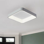 LED Acrylic Flat Square Flush Mount Ceiling Light - LightfixturesUAE