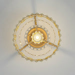 LightfixturesUAE-1-Light Glam Round Crystal Flush Mount Ceiling Light-Ceiling Lights-Brass-
