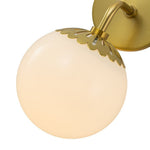 LightfixturesUAE-1-Light Minimalist Opal Glass Globe Wall Sconce-Wall Lights-Brass-