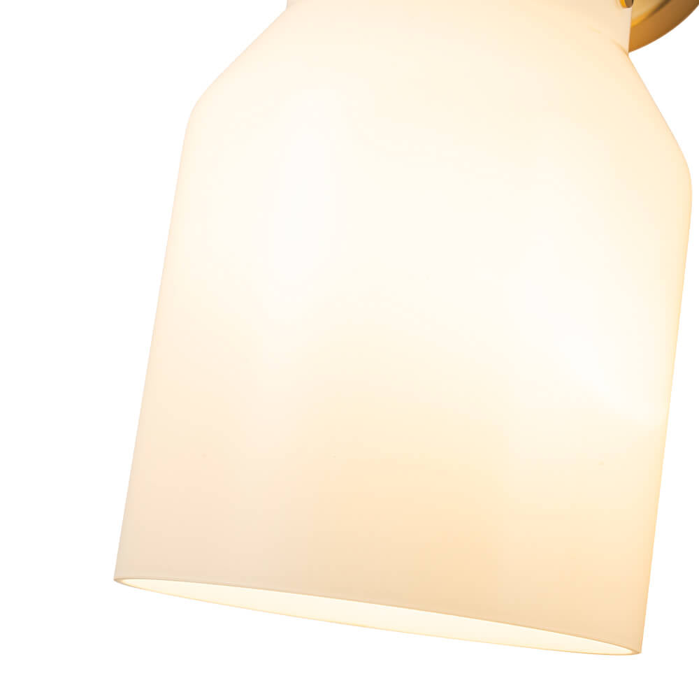 LightfixturesUAE-1-Light Modern Gold Finish Metal Glass Lantern Wall Sconce-Wall Lights-Green-