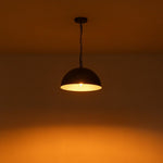 LightfixturesUAE-1-Light Modern Industrial Brass Dome Pendant Light-Pendant Lights-Small-