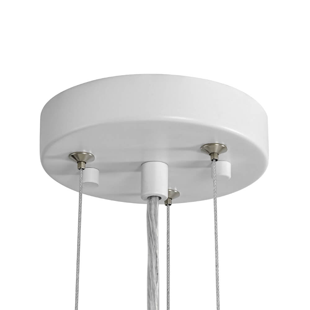LightfixturesUAE-1-Light Modern Matte White Dome Metal Pendant Light-Pendant Lights-White-