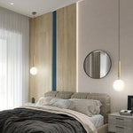 LightfixturesUAE-1-Light Modern Mini Opal Bubble Glass Pendant Light-Pendant Lights-Black-