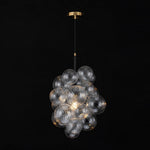 LightfixturesUAE-1-Light Modern Minimalist Cluster Grape Ribbed Glass Pendant Light-Pendant Lights-1-Light-