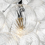 LightfixturesUAE-1-Light Modern Minimalist Cluster Grape Ribbed Glass Pendant Light-Pendant Lights-1-Light-