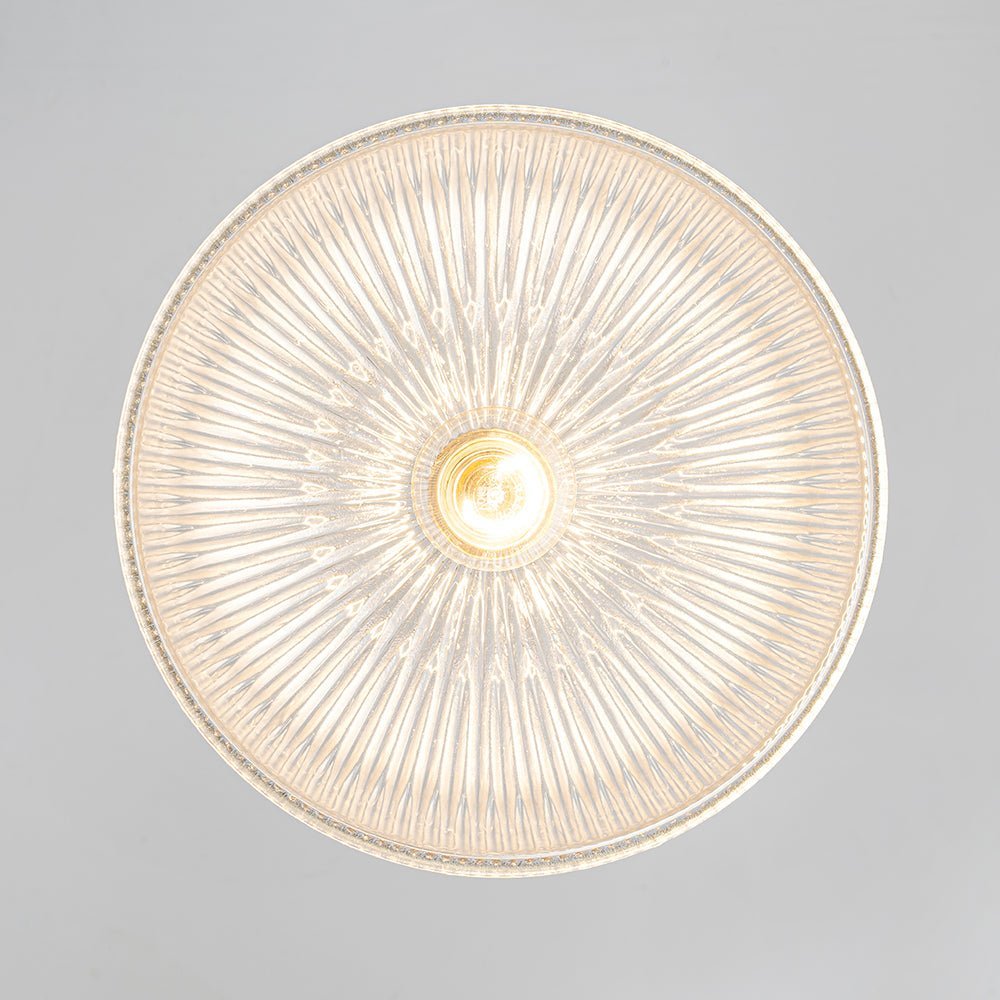 LightfixturesUAE-1-Light Modern Ribbed Glass Dome-Shaped Pendant Light-Pendant Lights-Large-