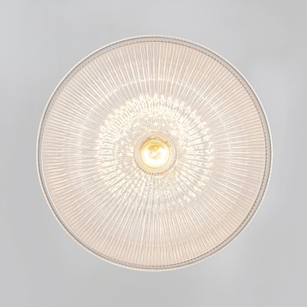 LightfixturesUAE-1-Light Modern Ribbed Glass Dome-Shaped Pendant Light-Pendant Lights-Large-