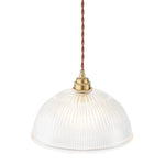 LightfixturesUAE-1-Light Modern Ribbed Glass Dome-Shaped Pendant Light-Pendant Lights-Large-