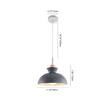 LightfixturesUAE-1-Light Modern Scandinavian Dome Pendant Light-Pendant Lights-White-