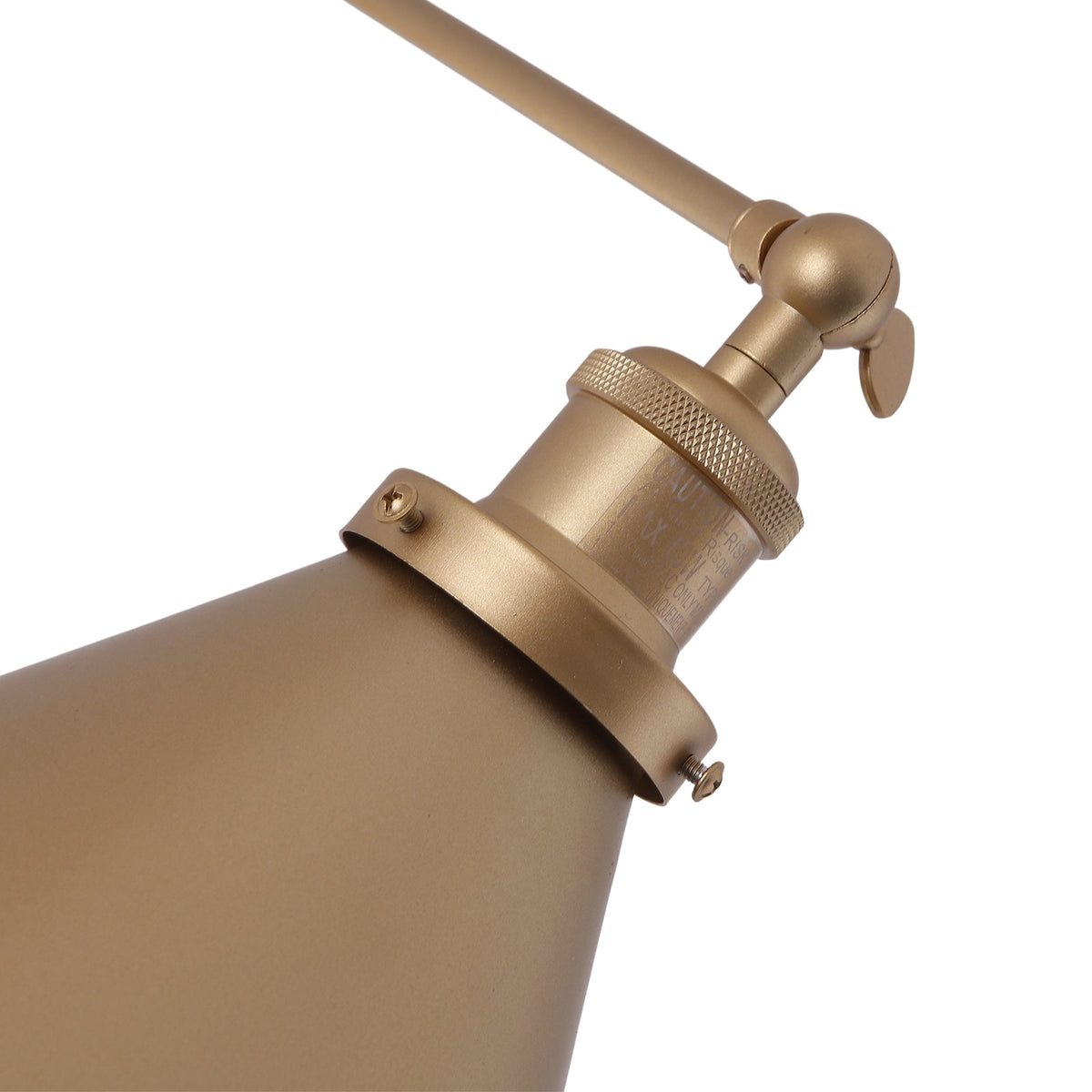 LightfixturesUAE-1-Light Modern Swing Arm Conical Wall Sconce-Wall Lights-Black-