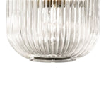 LightfixturesUAE-1-Light Modern Vintage Stripe Clear Glass Lantern-Shaped Pendant Light-Pendant Lights-Oval-