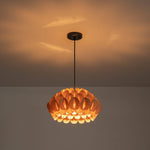 LightfixturesUAE-1-Light Modern Wood Grain Pine Cone Shape Pendant Light-Pendant Lights-Small-