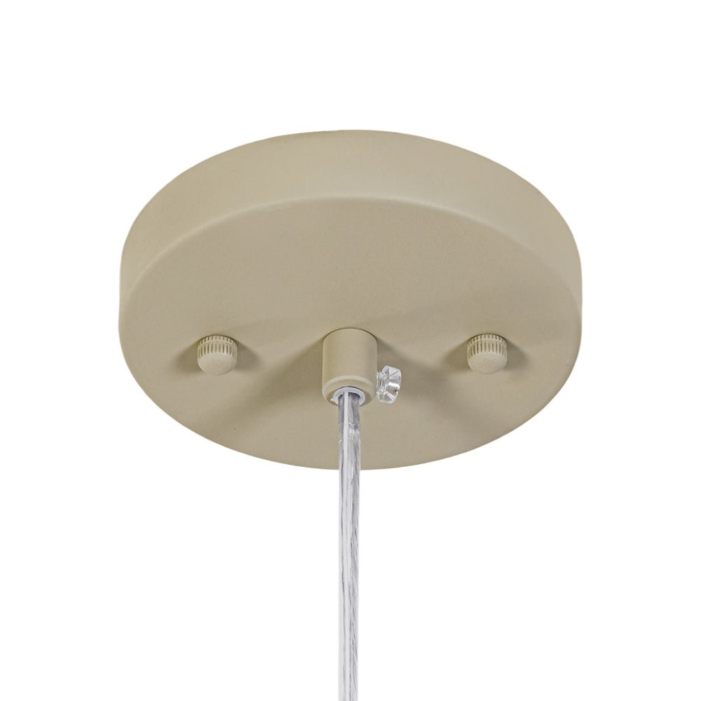 LightfixturesUAE-1-Light Nordic Cream Style Khaki Conical Single Pendant Light-Pendant Lights-Khaki-