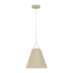 LightfixturesUAE-1-Light Nordic Cream Style Khaki Conical Single Pendant Light-Pendant Lights-Khaki-