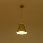 LightfixturesUAE-1-Light Nordic Cream Style Khaki Conical Single Pendant Light-Pendant Lights-Khaki-