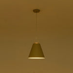 LightfixturesUAE-1-Light Nordic Cream Style Khaki Conical Single Pendant Light-Pendant Lights-Khaki-