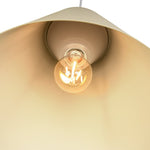 LightfixturesUAE-1-Light Nordic Cream Style Khaki Conical Single Pendant Light-Pendant Lights-Khaki-