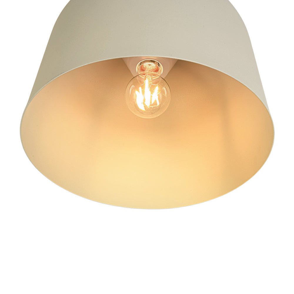 LightfixturesUAE-1-Light Nordic Cream Style Khaki Drum Single Pendant Light-Pendant Lights-Khaki-