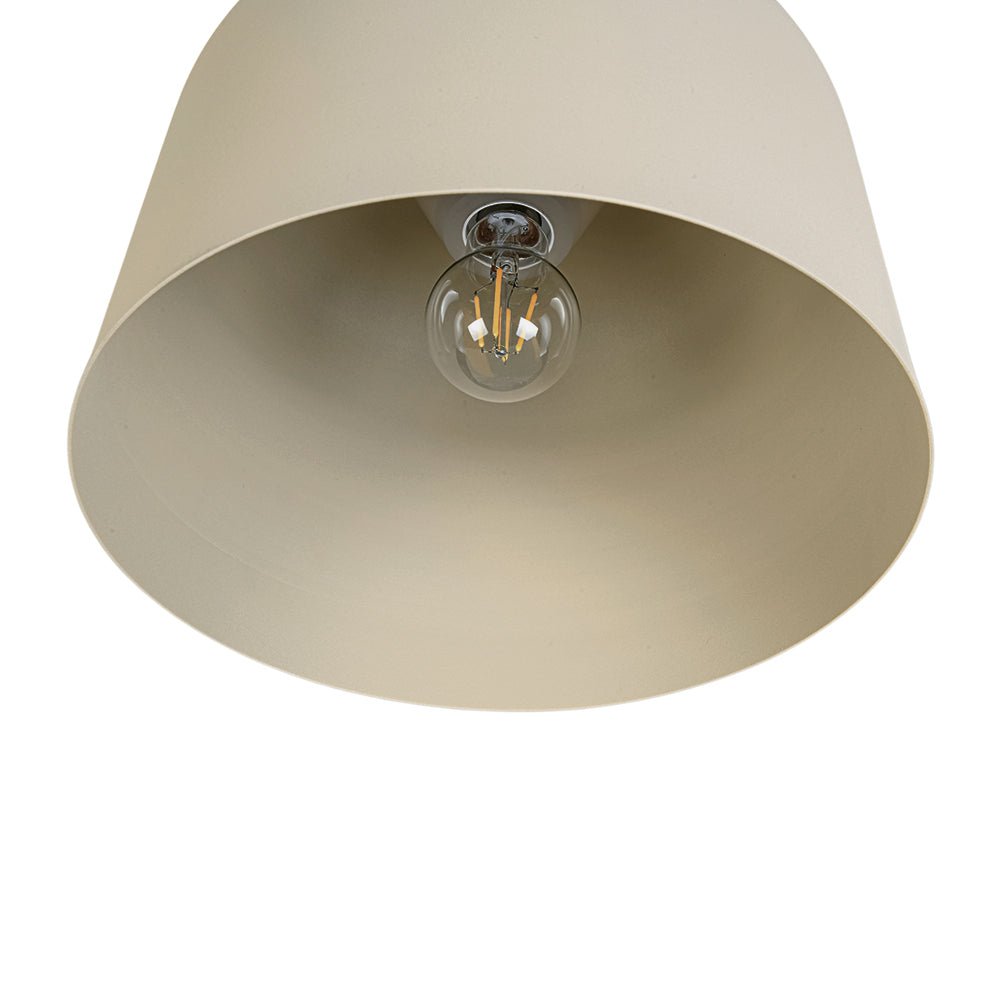 LightfixturesUAE-1-Light Nordic Cream Style Khaki Drum Single Pendant Light-Pendant Lights-Khaki-