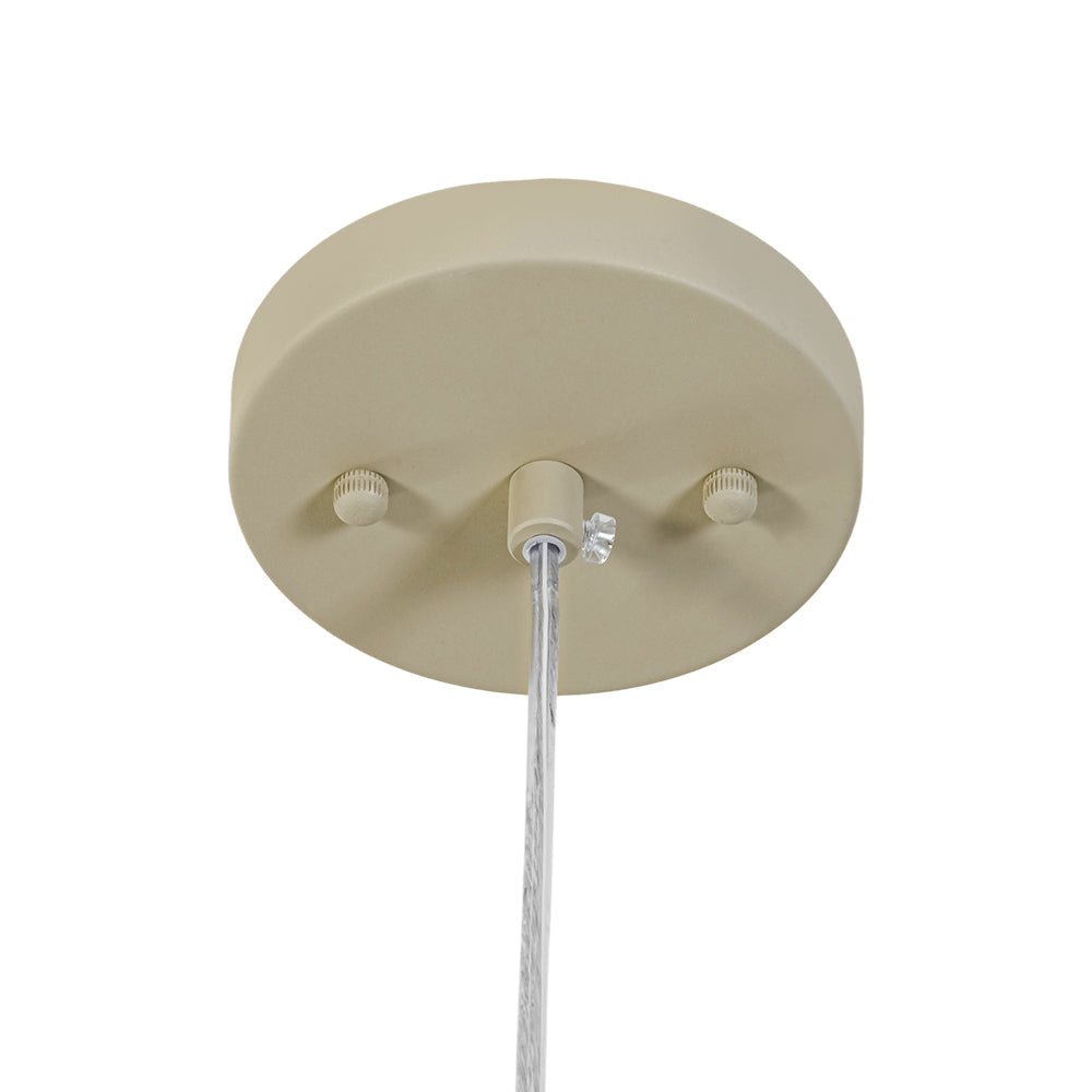 LightfixturesUAE-1-Light Nordic Cream Style Khaki Drum Single Pendant Light-Pendant Lights-Khaki-