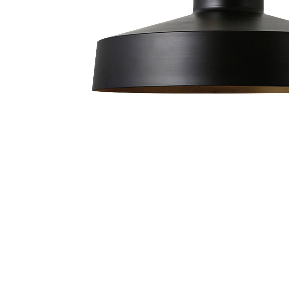LightfixturesUAE-1-Light Nordic Minimalism White Wooden-Color Iron Conical-Shaped Pendant Light-Pendant Lights-Black-