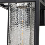 LightfixturesUAE-1-Light Outdoor Hammer Cage Glass Waterproof Wall Sconce-Wall Lights-2 Pack-