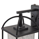 LightfixturesUAE-1-Light Outdoor Lantern Crackle Glass Shade Wall Sconce-Wall Lights-2 Pack-