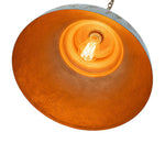 LightfixturesUAE-1-Light Rustic Aged Patina Iron Peacock Blue Dome Pendant Light-Pendant Lights-Small-