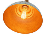LightfixturesUAE-1-Light Rustic Aged Patina Iron Peacock Blue Dome Pendant Light-Pendant Lights-Small-